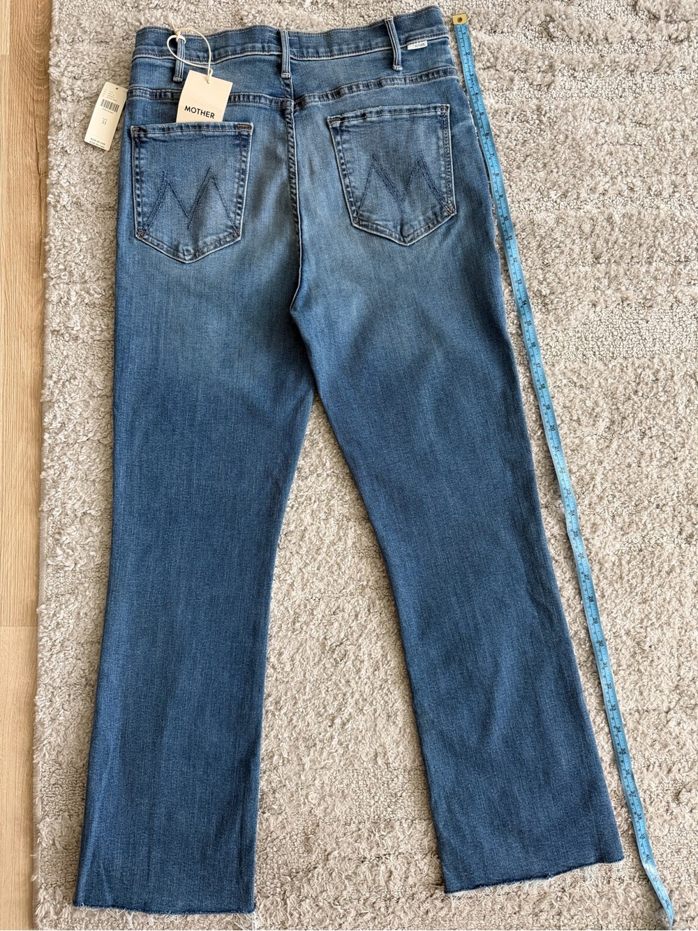 NWT Size 31 Mother Denim The Hustler Ankle Fray Jeans in Healing Jar - Picture 7 of 12